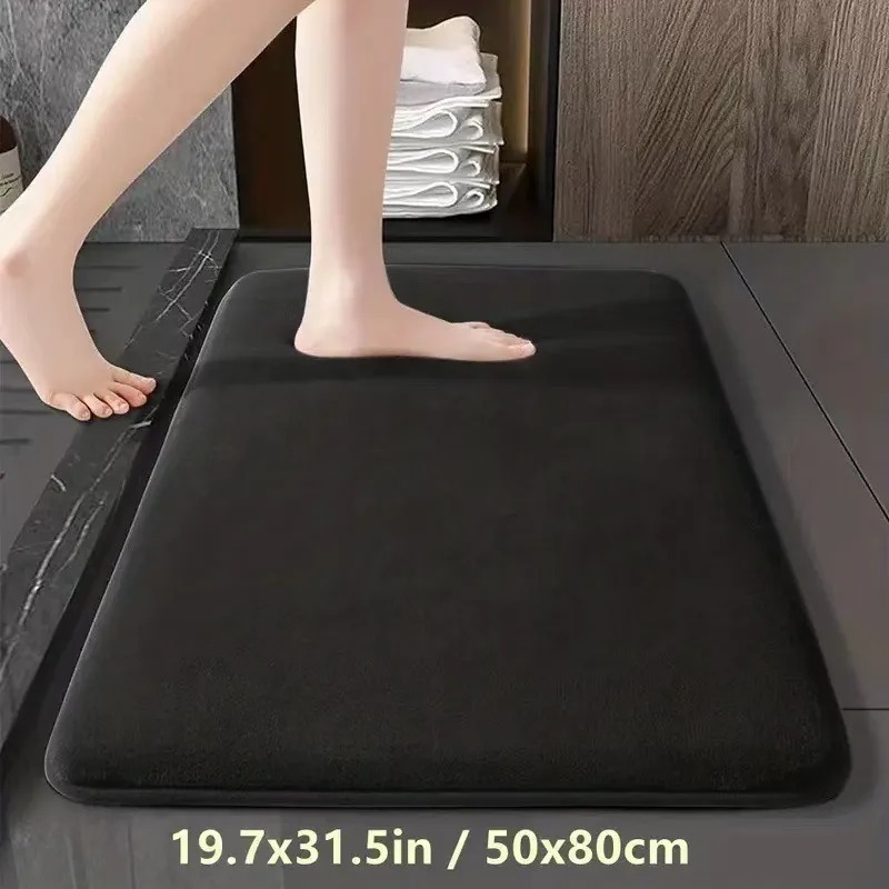 Tapete de chão absorvente anti - Bamboo Bath Mat avaliação e preço